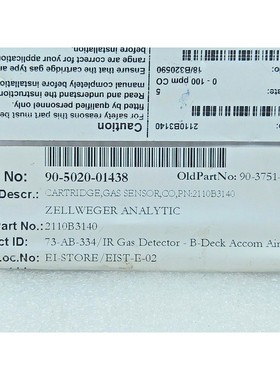 Sensore Cartridge Zellweger Analytic 2110B3140 0-100ppm CO 9