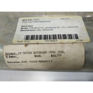 HILL GRAHAM CONTROLS P363T Voltaje Retroalimentación PCB Cc