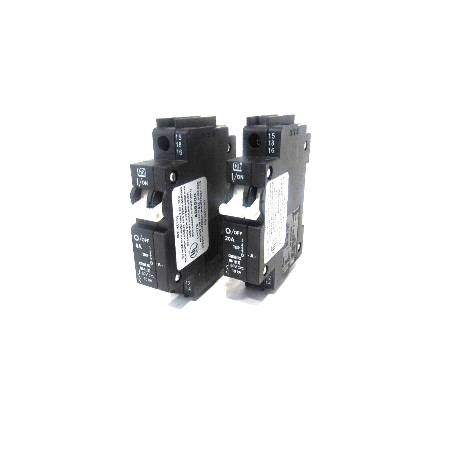 批量 2 件 全新 CBI QY-1(13) Circuit Breakers QY113