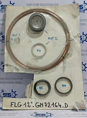KSB amri FLG 12 英寸垫片套件 GN72164-D 铜 O 形环 G-N72-164-D
