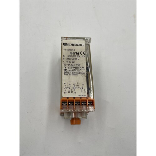 SCHLEICHER SZA 52-S TIME RELAY 220V 0.3S-60H Used? In Box Se