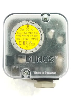 DUNGS GW 50 A4 压力开关 交流电 50-60 HZ 10A 250V GW50A4