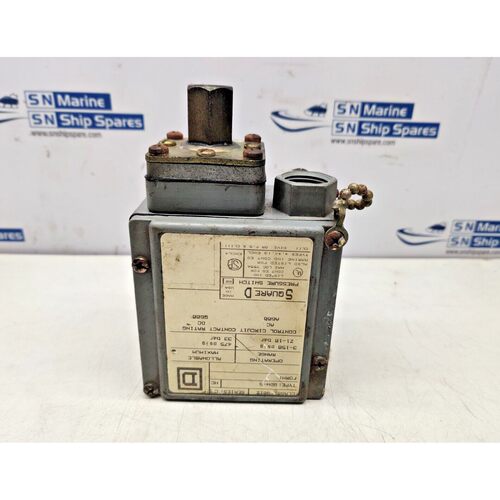 Square D GDW-5 Pressure Switch Series: C Class: 901Z Operati