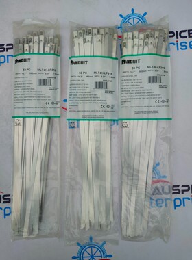 PANDUIT MLT4HLP316 143 英寸不锈钢领带 3 件装 150 件