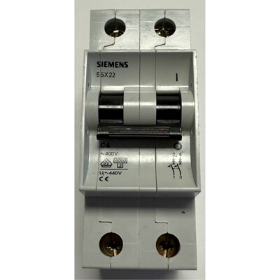 Siemens Leitungsschutzschalter / 2-polig / 400V AC / 5SX22 C