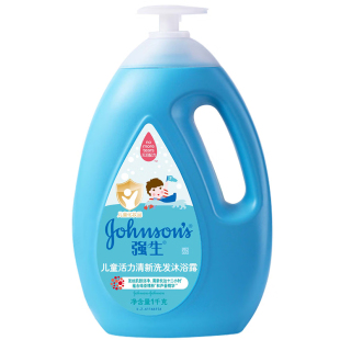 强生儿童活力倍护舒爽沐浴露温和洁净沐浴乳清洁身体洗澡无泪配方