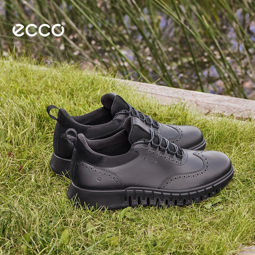 ECCO爱步时尚风琴鞋男 秋季cleanfit舒适老爹鞋 灵动混合512334