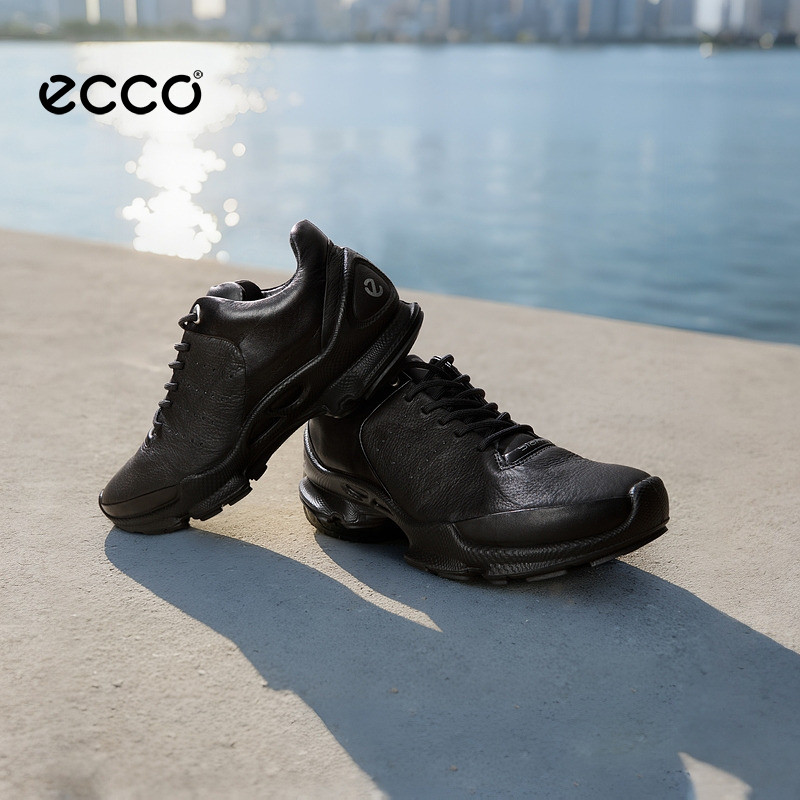 ECCO爱步运动鞋男 秋季透气跑步鞋运动休闲皮鞋 健步BIOMC800464