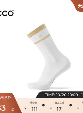 ECCO爱步袜子 秋季复古运动休闲舒适保暖防臭中筒袜长袜 9085657