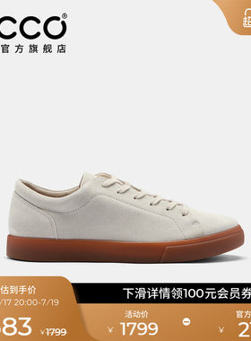 ECCO爱步男款休闲鞋 26新春夏老钱风绒面复古板鞋 柔酷10号560114