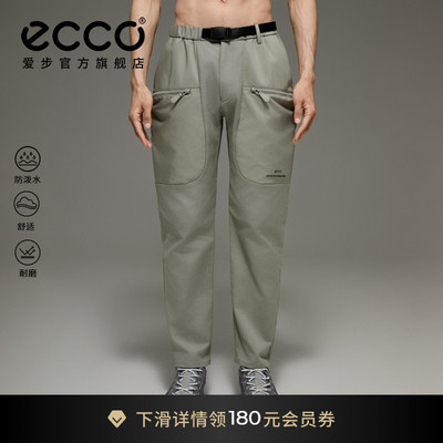 ECCOx白山联名系列 25新秋季运动休闲舒适工装长裤男  EW253P001