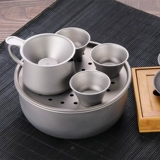 Дорожный чайный сервиз, портативный комплект, чай, вместительный и большой заварочный чайник для кемпинга для домашнего использования