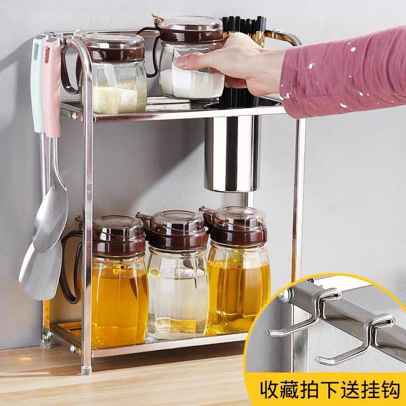 多层加厚厨房调味料免打孔图片