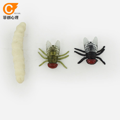 苍蝇幼虫心理沙具动物玩具模型
