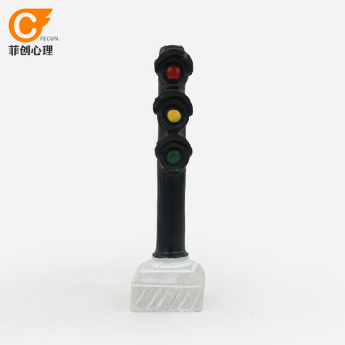 心理沙盘沙具套装沙游箱庭儿童玩具手办摆件交通标红绿灯 信号灯