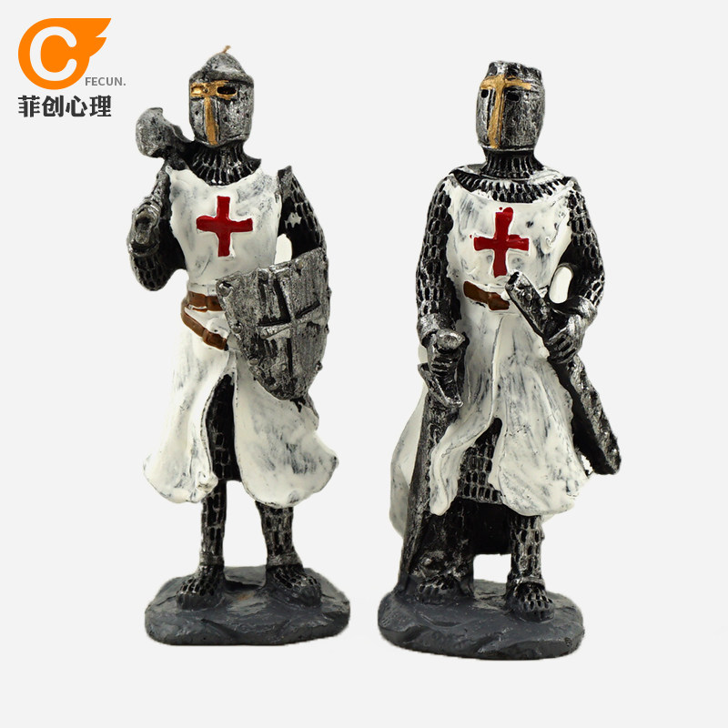 菲创心理沙盘沙游箱庭游戏儿童玩具摆件新品人物类模型战争十字军