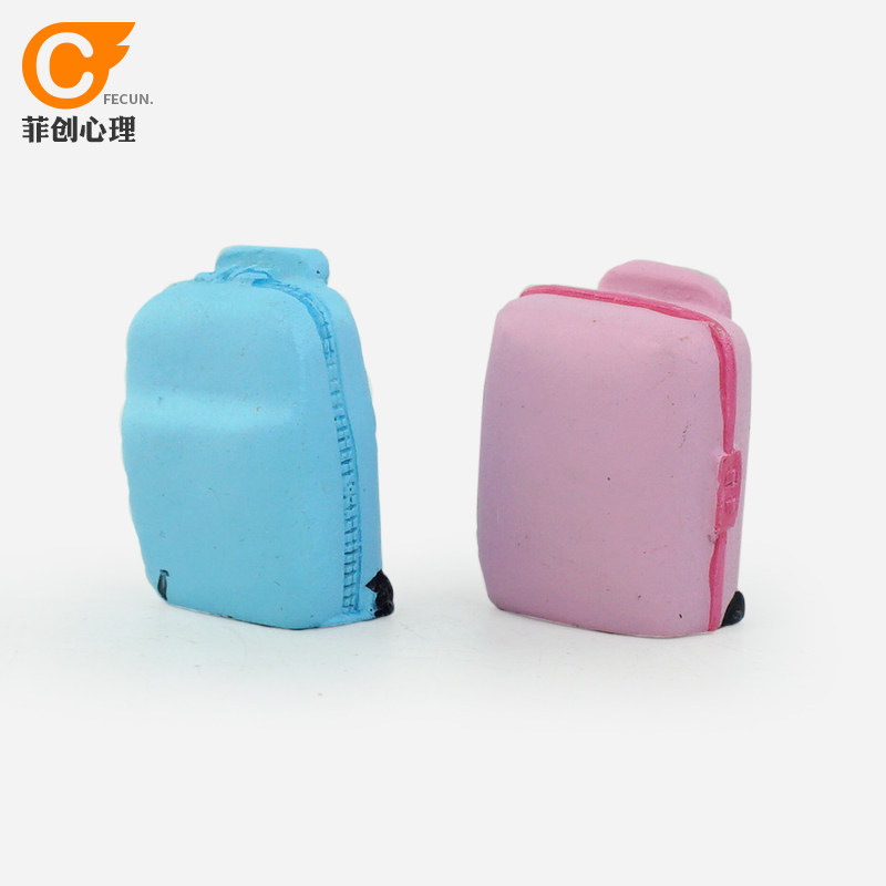 心理沙具生活用品模型摆件树脂箱庭沙游造景玩具行李箱 拉杆箱