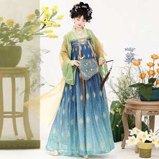 原创汉服女2025新款春秋季唐制复原齐胸襦裙中国风日常套装送披帛