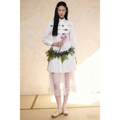 MOOLY25新款蝴蝶结连衣裙