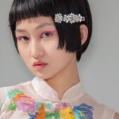 毛哩mooly.纯手工爆闪小花珠片百搭精致发夹头饰头饰