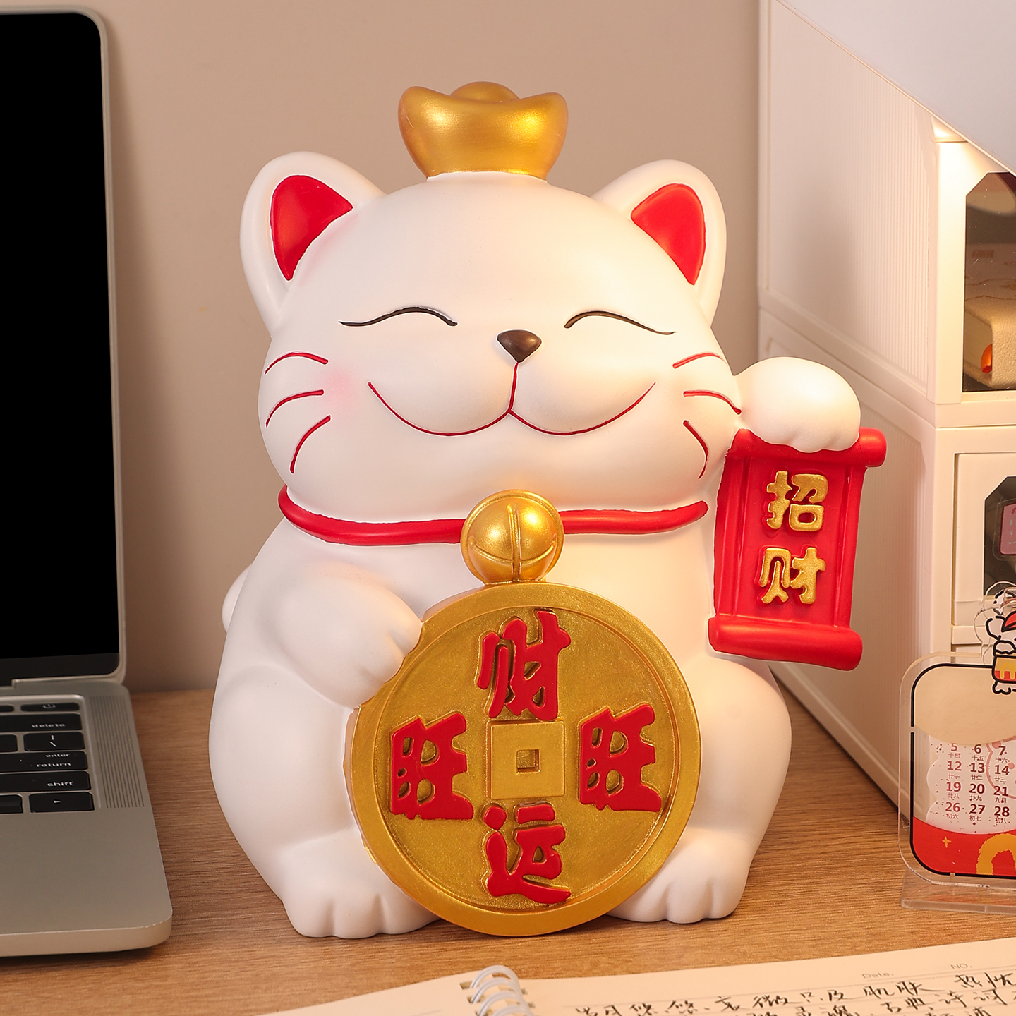 创意招财猫存钱罐2025新款儿童男女孩只进不出成人款大容量储蓄罐