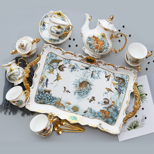 诺轩轻奢宫廷下午茶陶瓷茶具套装