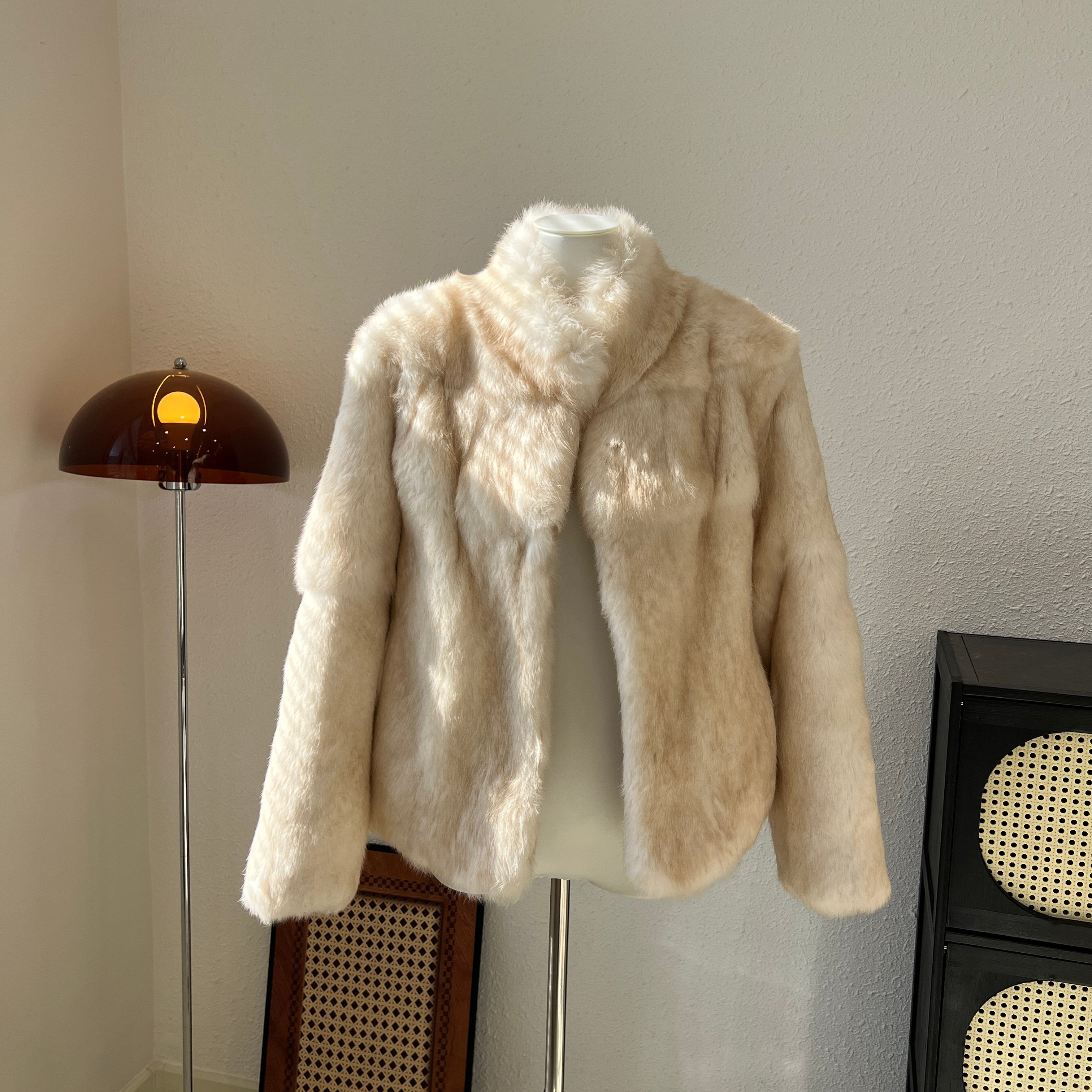 千金公主兔皮草外套女真兔毛