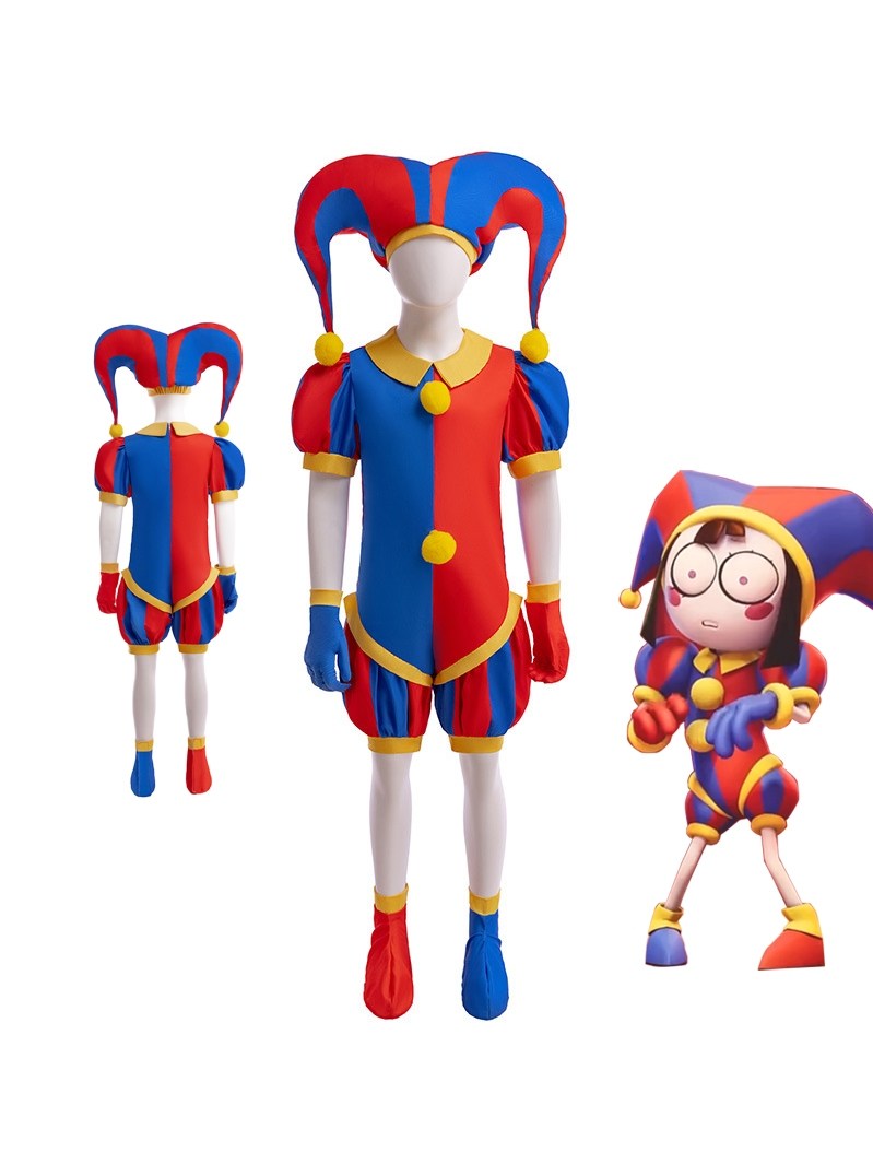 神奇数字马戏团服装小丑帕姆妮cos衣服儿童男女凯恩连体套装扮演