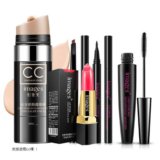 形象美水光修颜遮瑕cc棒提亮肤色防水气垫CC霜持久定妆不脱色cc棒
