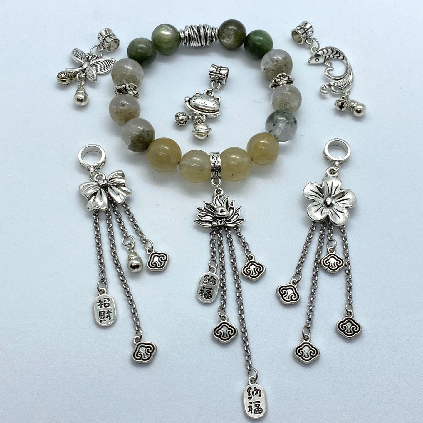 水晶diy配饰合金高保色提溜配件