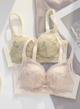 新品轻乳棉舒适小胸聚拢显大AA内衣少女无钢圈防外扩文胸女胸罩