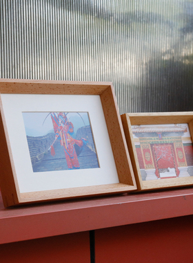 G2相框摆台婚纱照diy照片打印67810寸A4方形实木画框全家福照片框