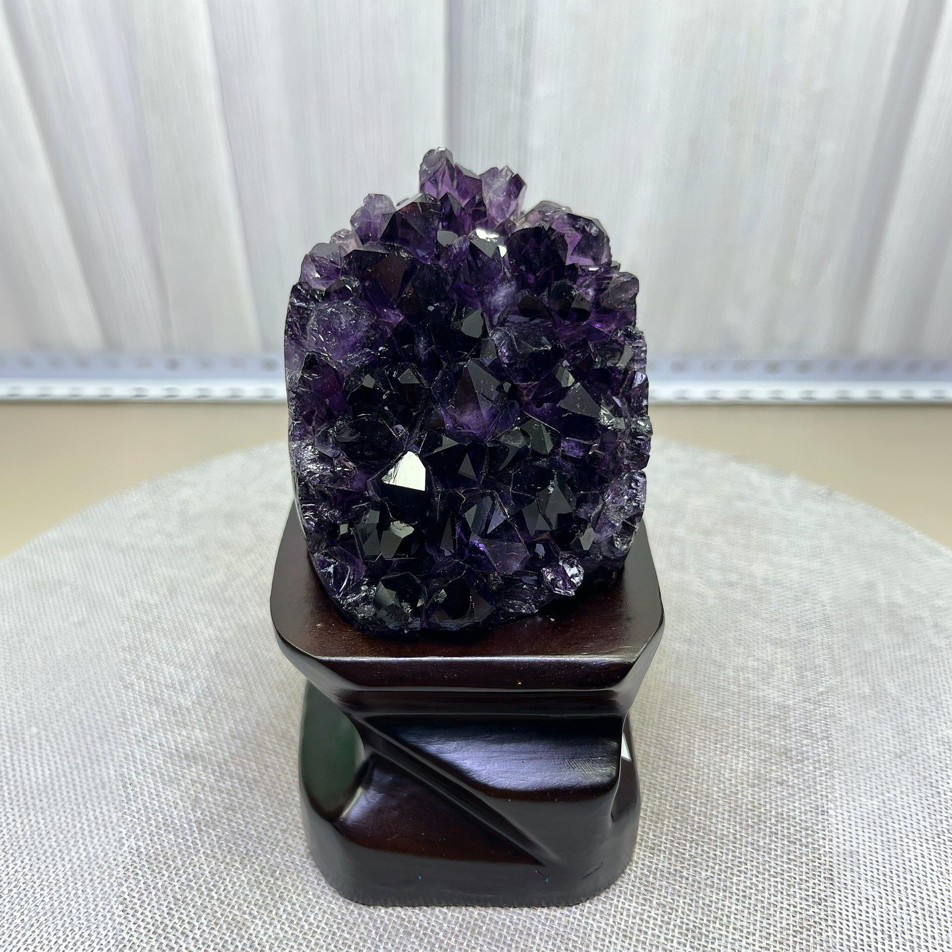 一物一图天然乌拉圭原矿紫晶镇晶洞摆件家居装饰开业乔迁办公送礼