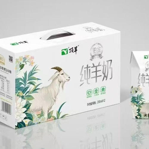 顶羊钻石装纯羊奶200ML*12盒  纯羊奶鲜羊奶牛奶 - 封面