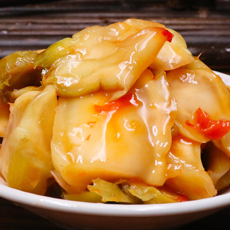 台州特产即食儿菜爽温岭泡菜爽脆微辣娃娃菜酱菜凉菜手工罐装小菜