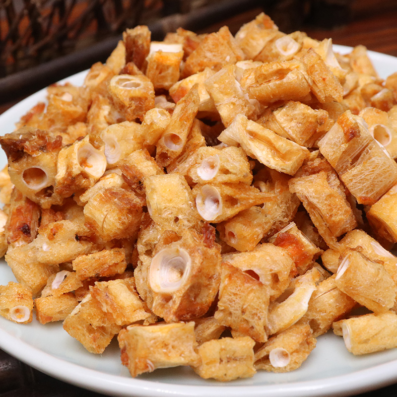 舟山香酥鱼骨粒100g即食辣味海鲜特产鱼骨头酥脆零食休闲食品小吃