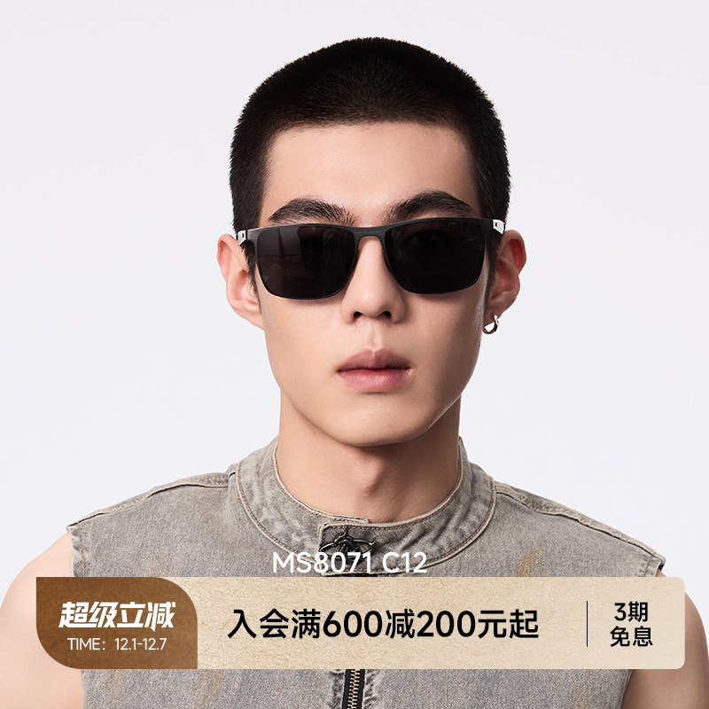 陌森眼镜高清偏光镜片防强光墨镜