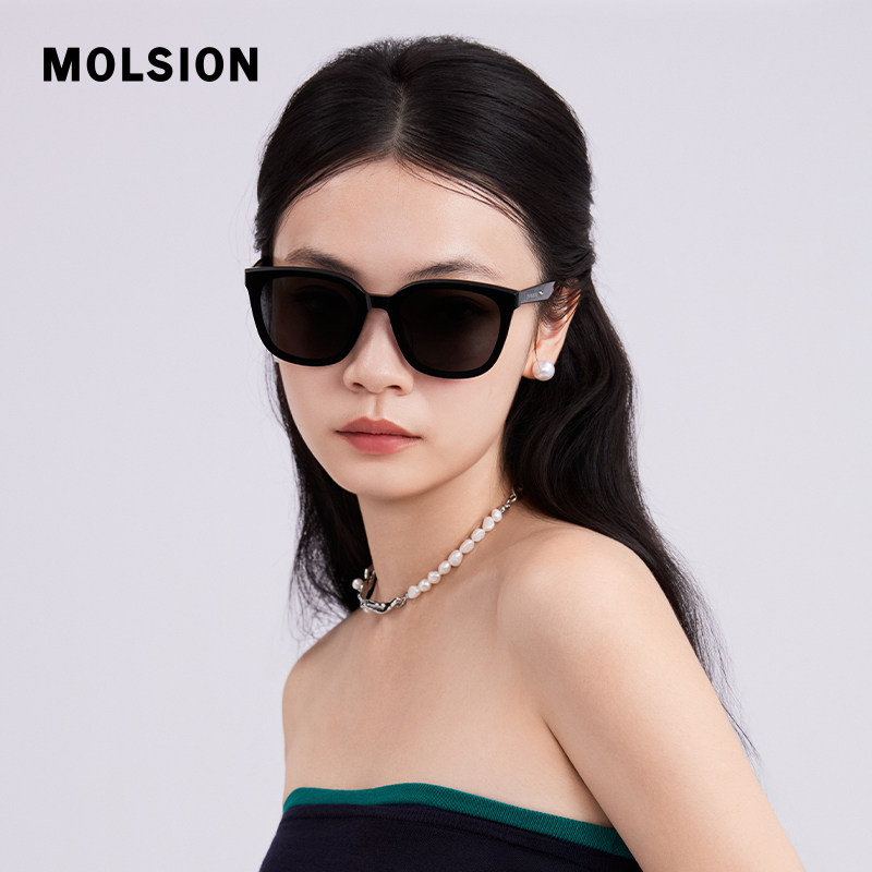 【直播秒杀】陌森墨镜女感方框眼镜防晒偏光太阳镜MS3072