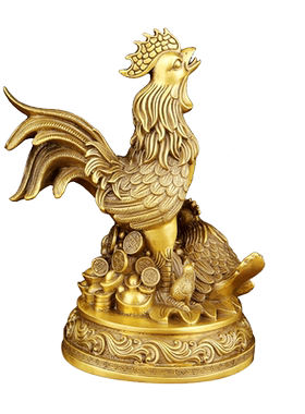 铜公鸡铜鸡金鸡摆件黄铜