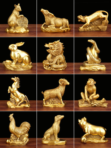 采购产品十二生肖装饰鼠，牛，虎，兔，龙，蛇，马，羊，鸡，狗，