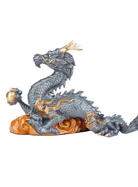 全铜龙摆件龙腾万里生肖龙青龙