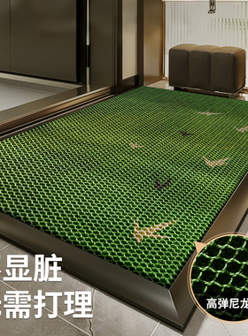 绿色入户门地垫别墅大门口高端进门脚垫耐脏除尘地毯防滑高级门垫