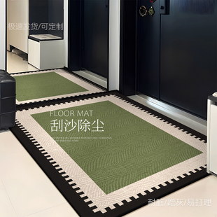 入户门地垫高端别墅2026新款 中古风地毯防滑家用玄关定制脚垫