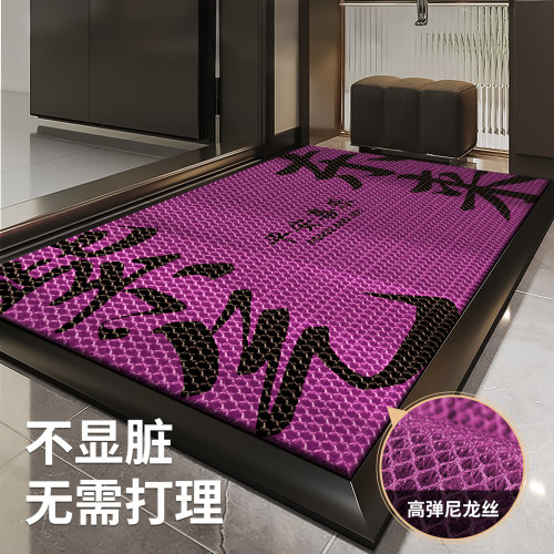 【紫气纳福瑞】入户地垫防滑免洗