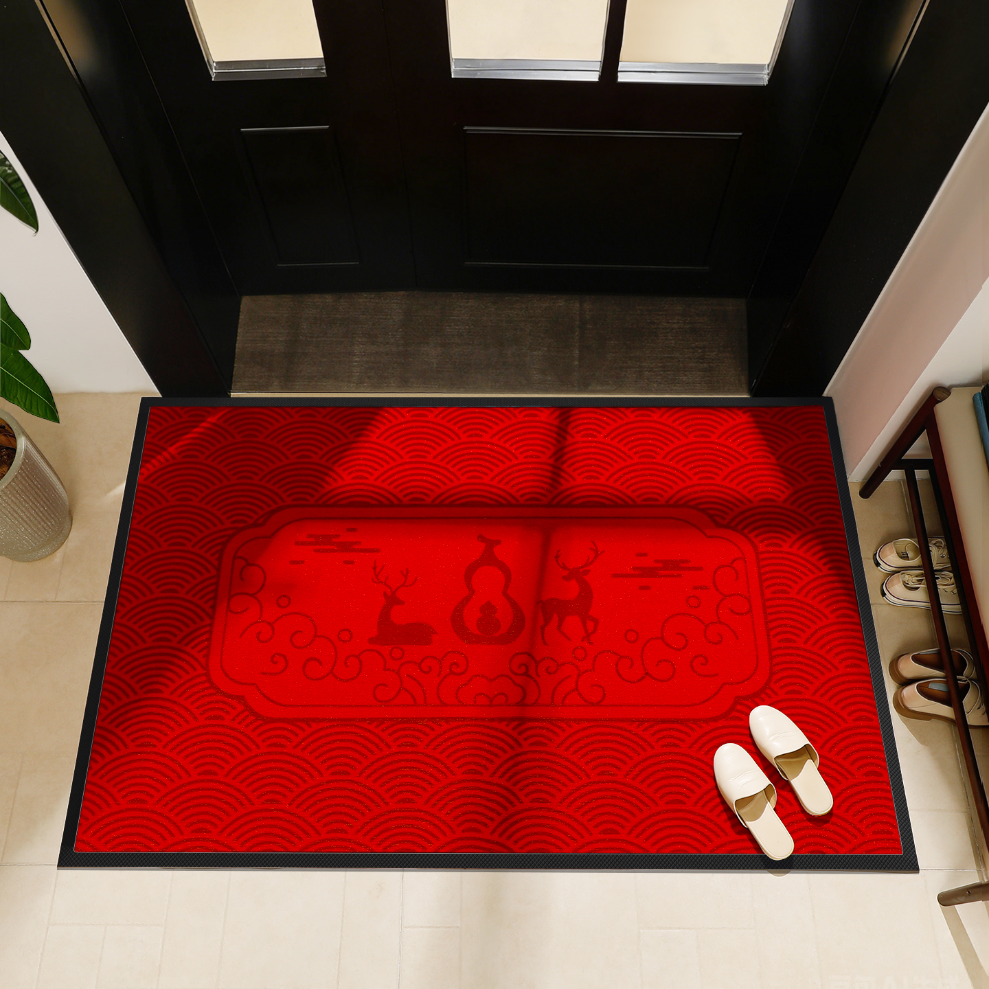 【免费送运费险】高档红色地垫