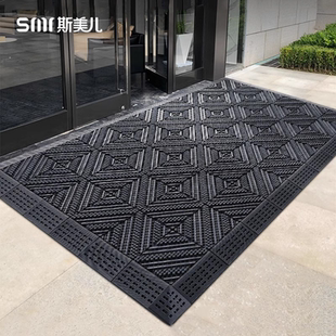 酒店大门口地垫户外防水防滑塑料地毯商铺除尘进门垫室外蹭土脚垫