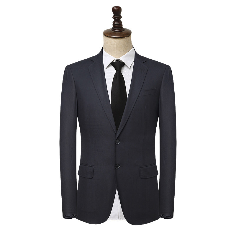 鸟家男两粒扣西服商务休闲羊毛面料西装秋冬外套青年上衣