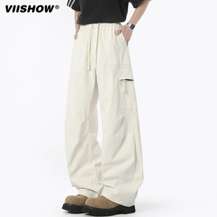 机能徒步登山直筒伞兵裤 VIISHOW秋季 男美式 裤 户外多口袋速干工装