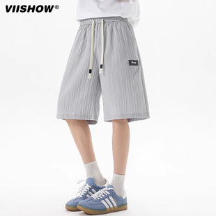 轻薄速干五分裤 2025薄款 男外穿休闲宽松潮流夏季 VIISHOW冰丝短裤