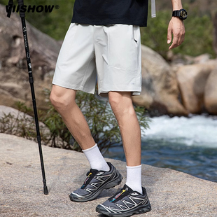 VIISHOW男士运动短裤男潮牌冰丝速干裤2025新款半截裤夏季五分裤